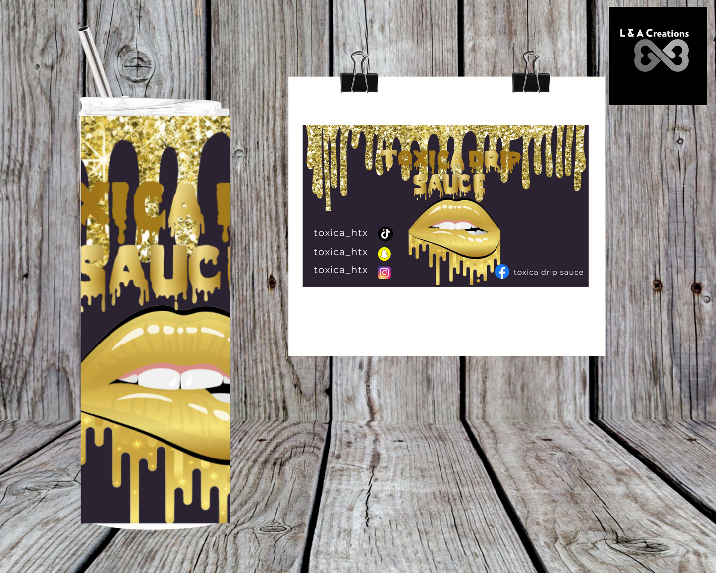 Toxica Drip Sauce 20oz. skinny tumbler
