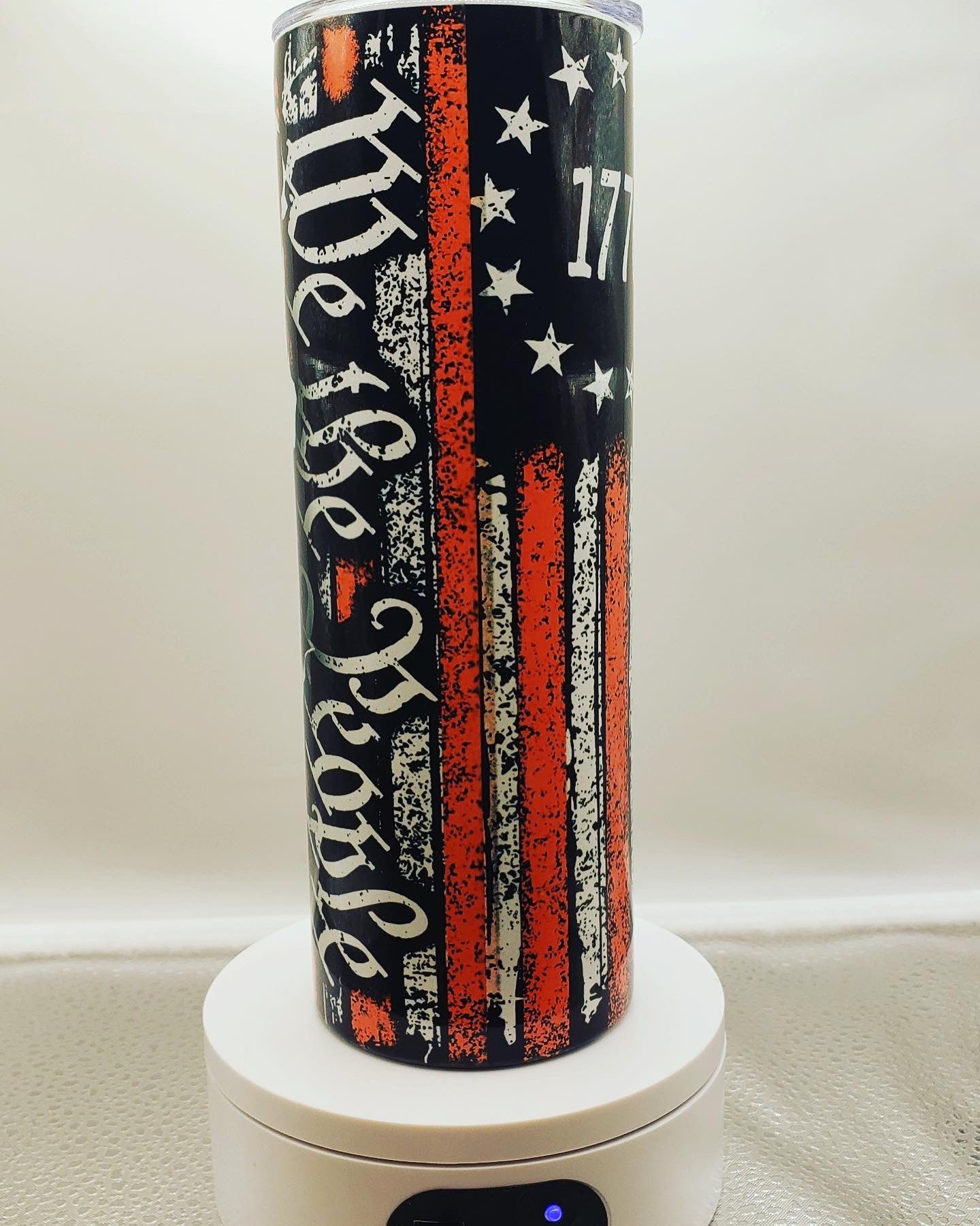 20oz Skinny tumbler “We the people”