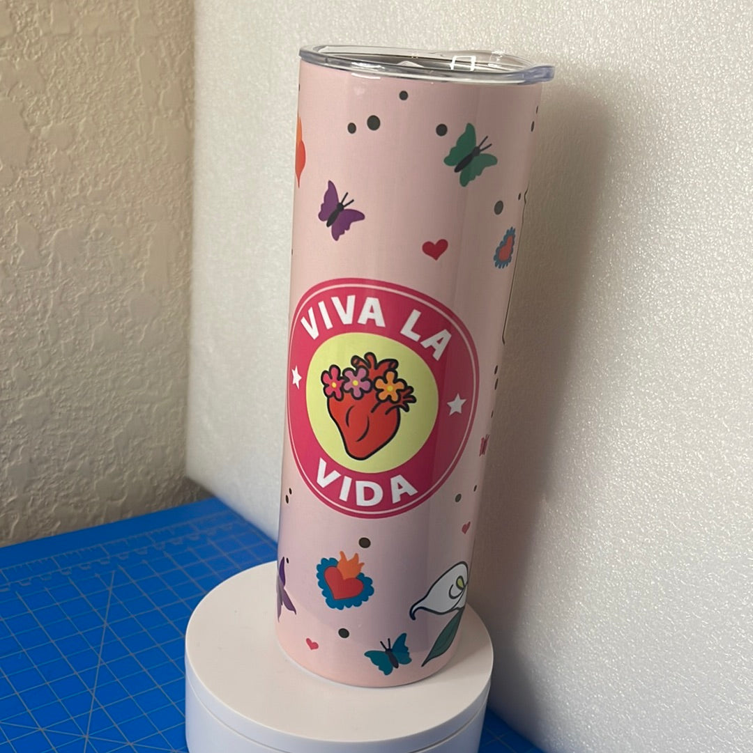 Viva la vida 20oz skinny tumbler