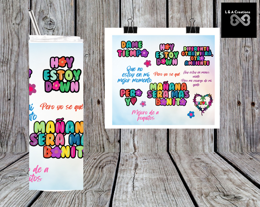 Karol G- 20oz skinny tumbler