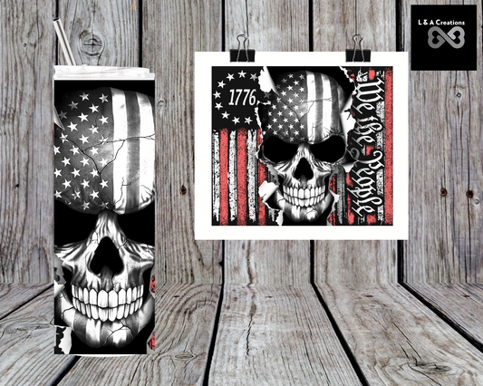 20oz Skinny tumbler “We the people”