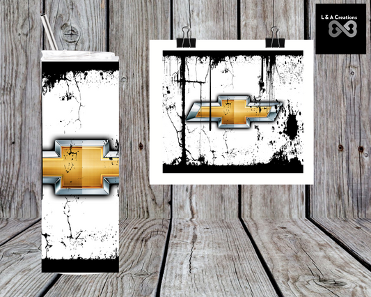 20oz Distressed Chevy tumbler
