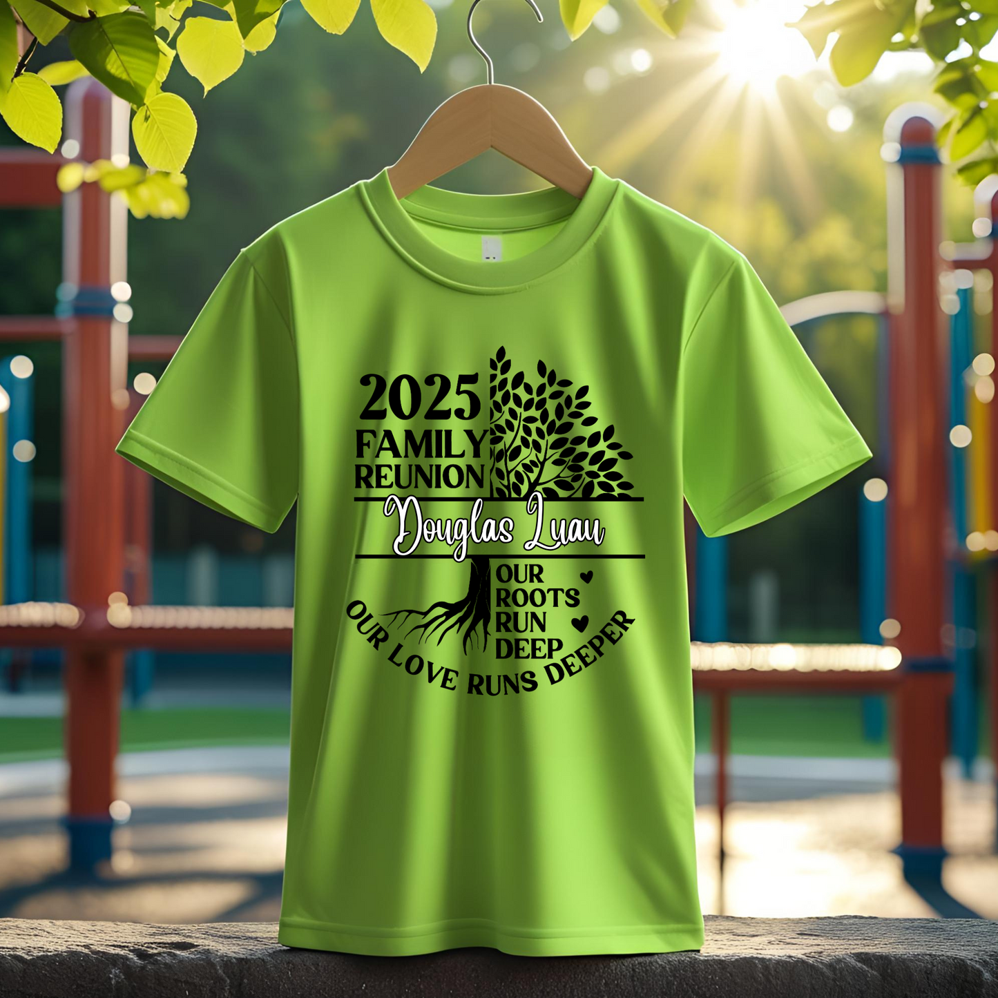 Slort sleeve Douglas Luau Reunion 2025 Shirt