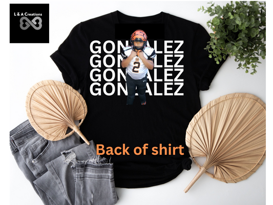 Bengals-Short Sleeve With Picture T-Shirt Personalized