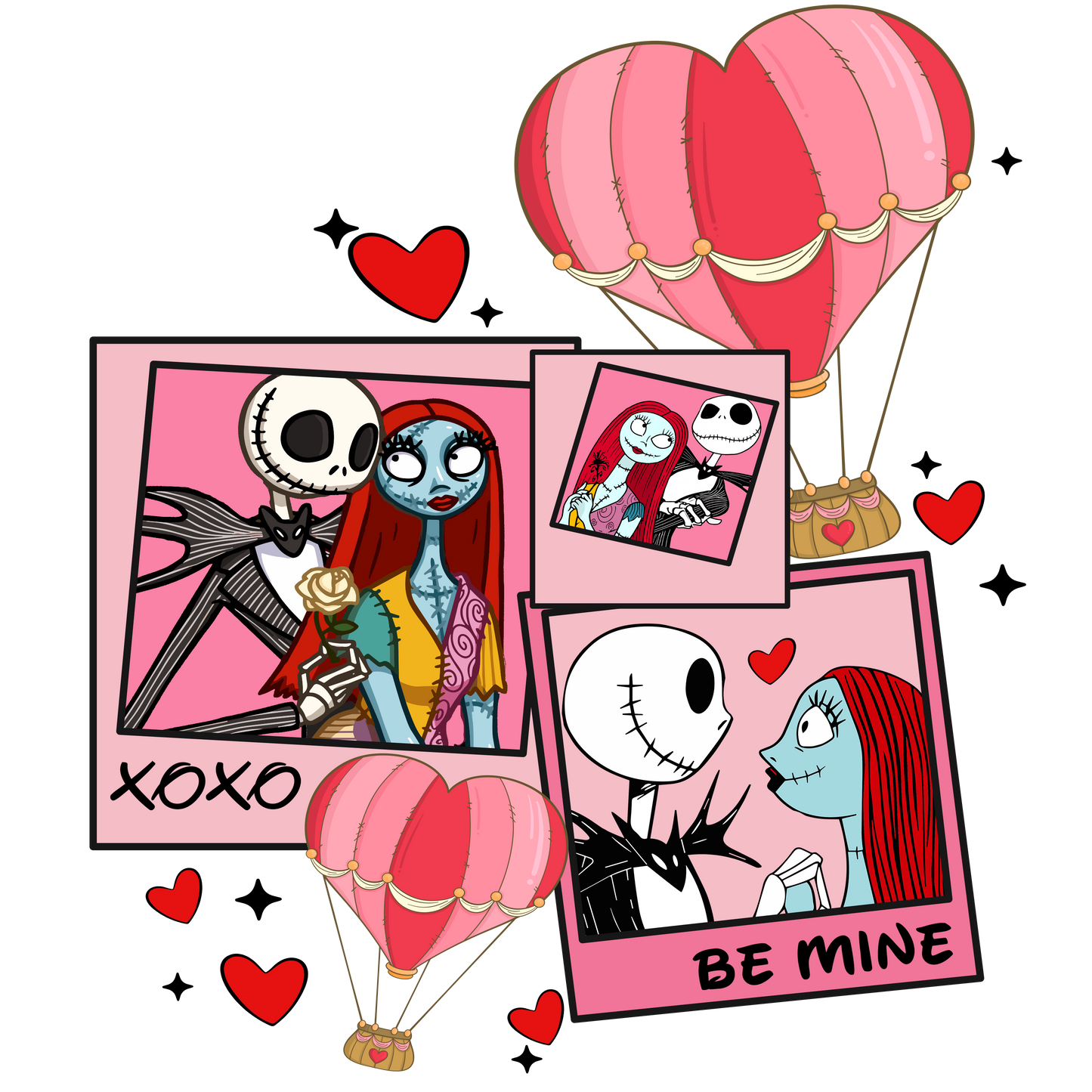 DTF Transfer-Jack and Sally