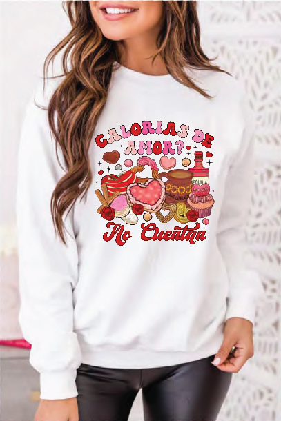 Calorias De Amor no Cuentan Crewnecks