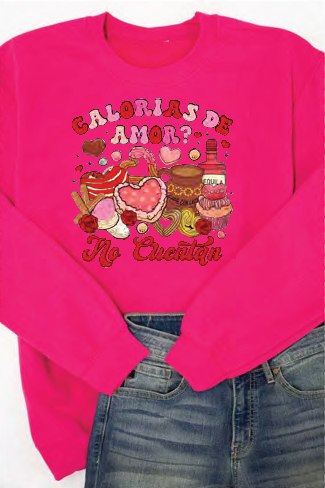 Calorias De Amor no Cuentan Crewnecks