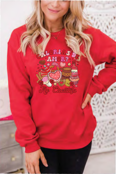 Calorias De Amor no Cuentan Crewnecks