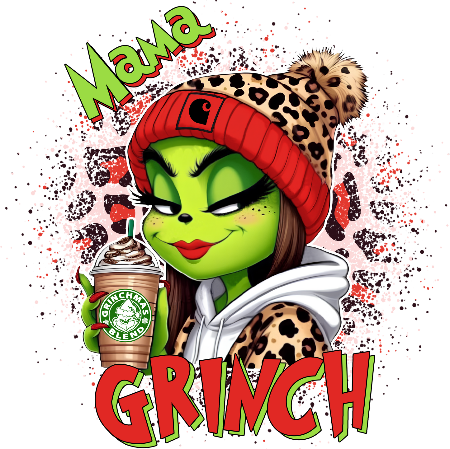 Mama Grinch DTF Transfer