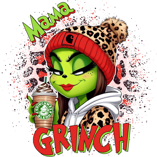 Mama Grinch DTF Transfer