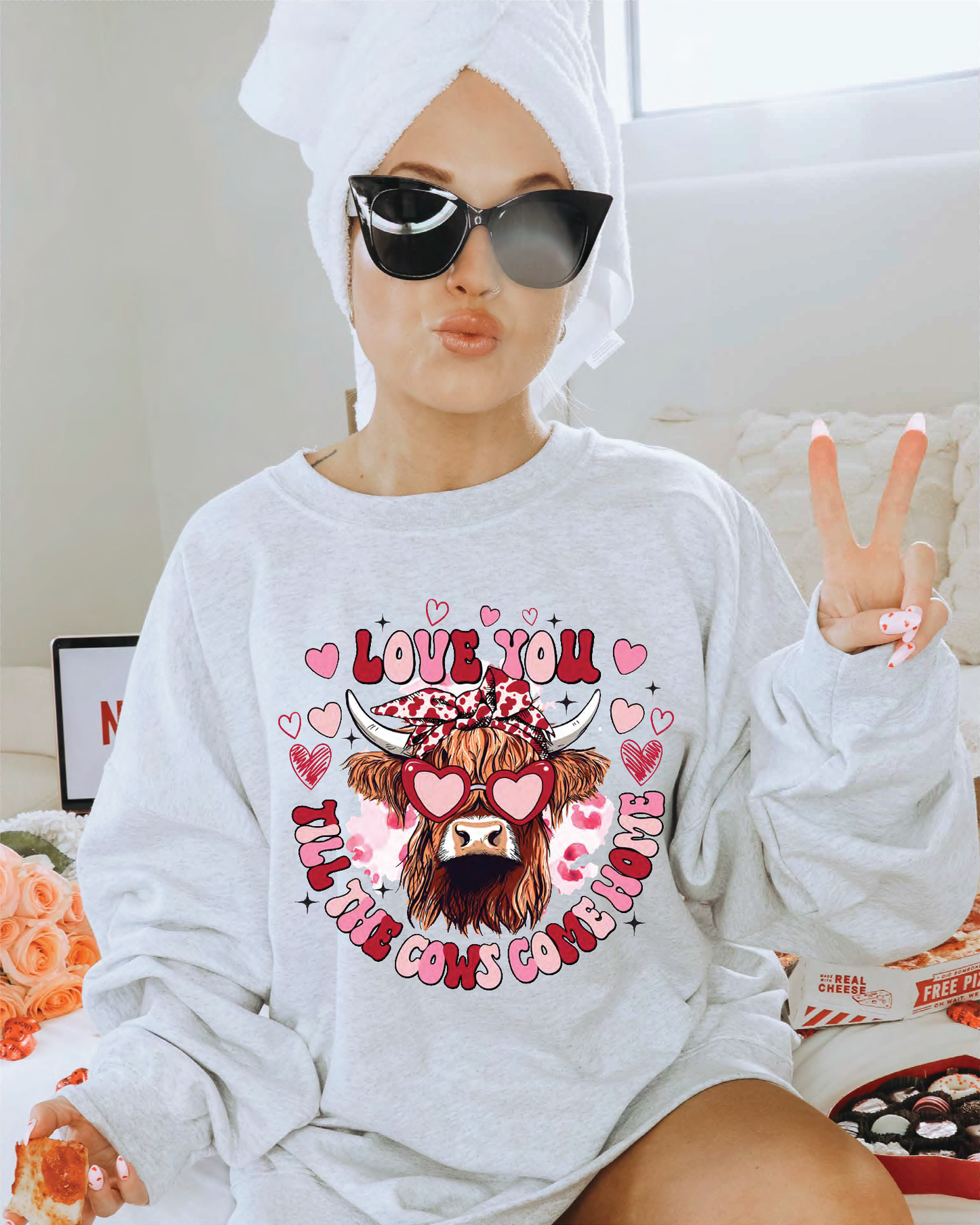 Love you till the cows come home!! Crewneck