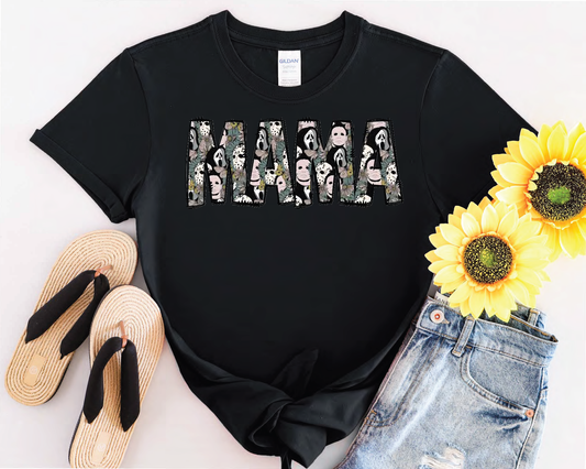 Mama Retro-Halloween Short sleeve t-shirt