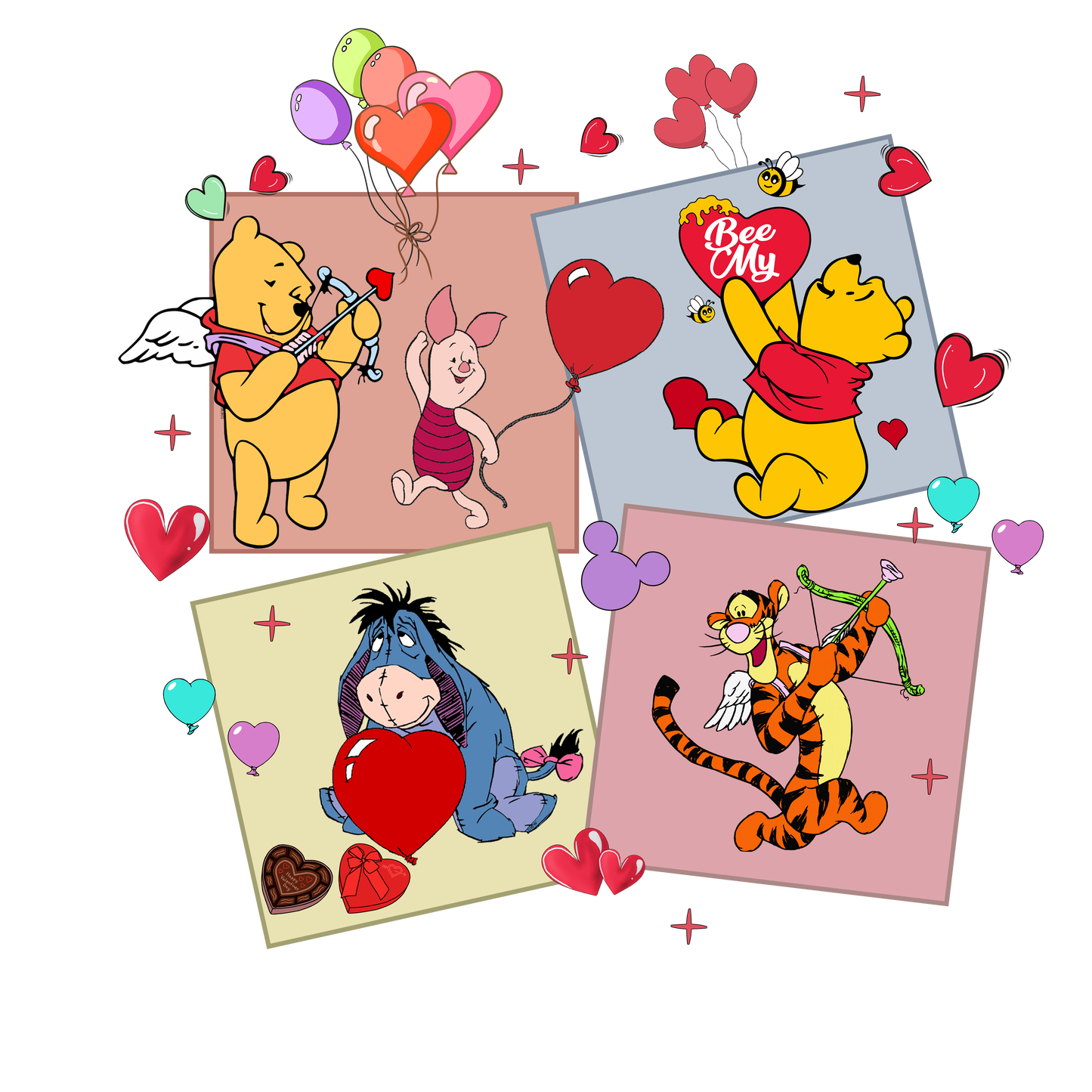 DTF Transfers-Bear and Friends