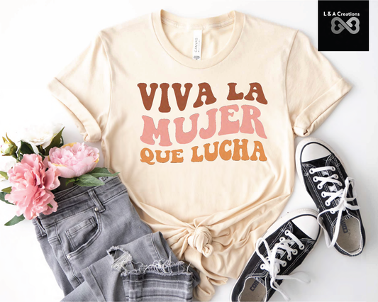 Viva la Mujer Que Lucha-Spanish print