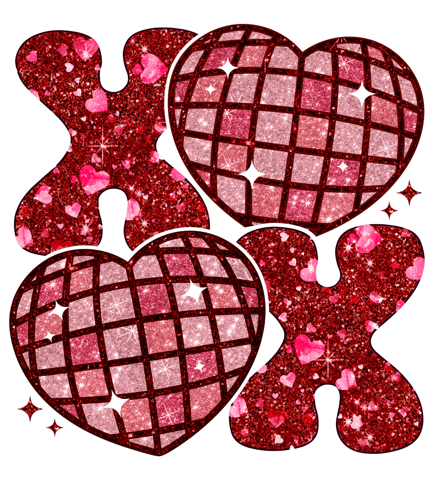 DTF Transfer- Faux Glitter Images