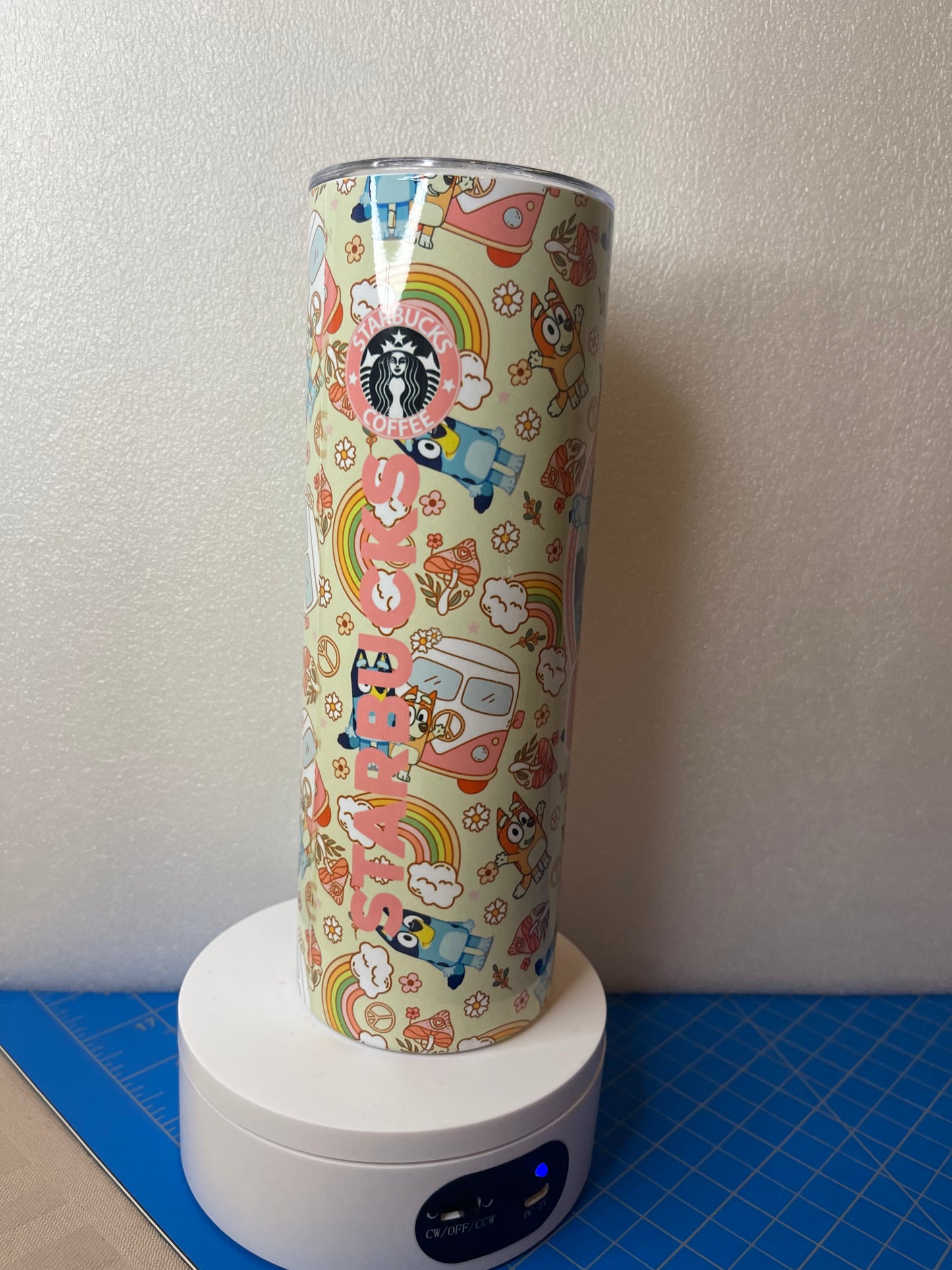 Bluey 20 oz skinny tumbler